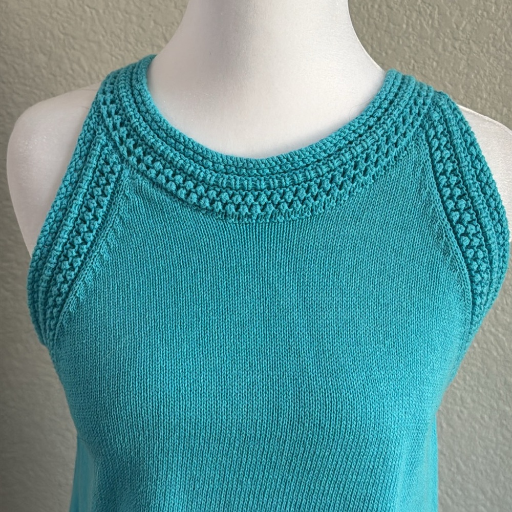 Tommy Hilfiger Blue knit Tank Top XL - Picture 4 of 5